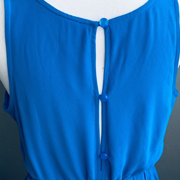 Want & Need Blue Pleated Dress - Picture 6 of 8